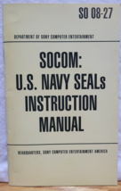 Socom U.S. Navy Seals Playstation 2 Instruction Manual Only - $4.75