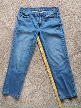 Women&#39;s Calvin Klein Blue Jeans Straight - Size 32/14 - Nice! - £10.71 GBP