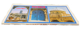 Souvenir De Tunis 12 Postcard Booklet w Landmarks Marketplaces &amp; More - £11.61 GBP