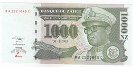 Zaire - 1000 New Zaires 1995 - banknotes note - P 66a,-
show original ti... - $11.32