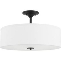Progress Lighting Inspire Collection Graphite 3-Light 18in  Semi-Flush M... - $79.20