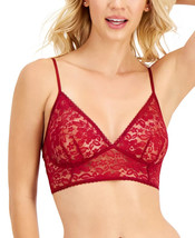 Womens Bralette Lace Trim Maraschino Red Color Size Small INC $24.99 - NWT - £4.25 GBP