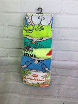 Nickelodeon Rugrats Ren Stimpy Rocko Arnold Crew Socks 5 Pairs Shoe Size... - £19.32 GBP