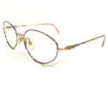 Christian Dior Eyeglasses Frames CD 3570 47O Red Gold Round Full Rim 55-... - $118.79