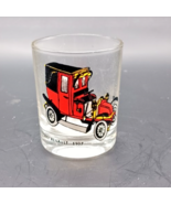 VTG Shot Glass depicting a France Taxi Renault 1907 car. - $92.91 MXN