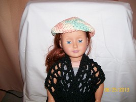 Handmade American Girl Pastel Hat, Crochet, 18 Inch Doll - £5.50 GBP