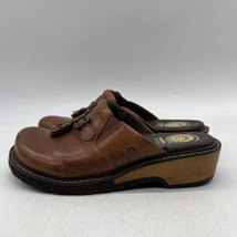 Earth Spirit Clogs Women&#39;s Pinewood II -Brown 2000 Comfort Wood Wedge sz 8 - $26.72