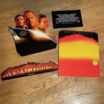 ARMAGEDDON Video Store Display Topper Cardboard Stand Up Movie Bruce Willis - $67.50