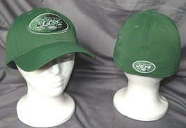 New York Jets Mens Hat S/M Fitted NFL Sideline Vintage Green Logo Flexfit NEW - £12.66 GBP