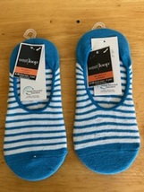 Women&#39;s Socks (2 pair) Size: 4-10 Blue and White Striped Brand: West Loo... - $11.99