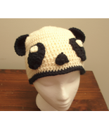 Panda Hat Lucky Crocheted Wool - $5.95