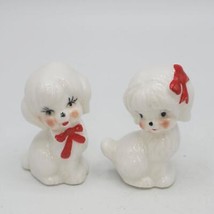 Paire De Chien Figurine Porcelaine - $41.51