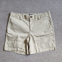 Banana Republic Bermuda Shorts Womens Size 6 Khaki Beige Cotton Stretch - £17.13 GBP