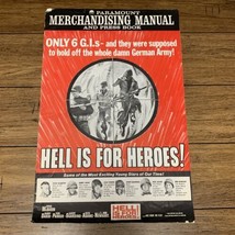 HELL IS FOR HEROES Original Large Pressbook STEVE MCQUEEN Movie Poster C... - $54.45