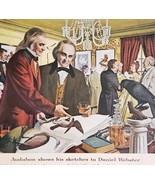 1963 Old Crow Whiskey Advertisement John James Audubon Daniel Webster DW... - €43,10 EUR