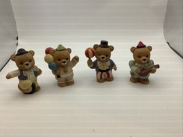 Homco Porcelain Figurines 1449 Set Of 4 Circus Bears 210443 - $18.98
