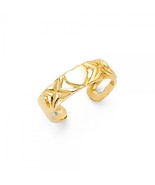 14K Yellow Gold Heart Center Toe Ring - €172,46 EUR