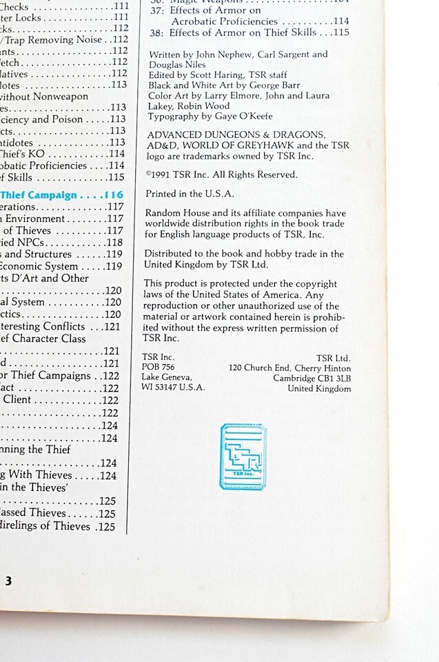 AD&D 2nd Ed Complete Thief’s Handbook TSR2111 0880367807 Item image 8