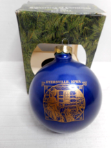 1993 Dyersville Iowa Signature of Christmas Dark Blue Ornament Frontier ... - $6.99