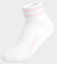 Kimony Women’s Mid Crew Sports Socks 5 Pairs White Pink NWT KSSN501-L3 - $25.11