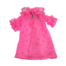 VINTAGE MATTEL BARBIE DREAMY PINK REPLACEMENT # 1857 PEIGNOIR ROBE W FLO... - $26.60