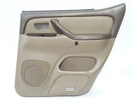 Dark Brown And Tan Right Rear Door Panel OEM 2002 Toyota Sequoia90 Day Warran... - $66.82