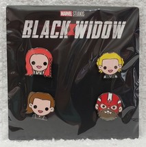 Disney Movie Insiders 4 Pins BLACK WIDOW Emoji Set Marvel Studios Reward... - $911.52 MXN