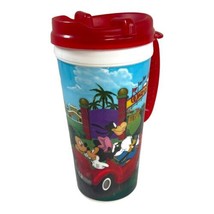 Walt Disney World Red Whirley Warren Collectible Plastic Cup With Lid Re... - $21.49