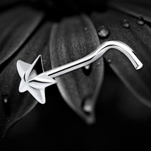 925 Sterling Silver Nautical Star Shaped Nose Stud Screw Pin Jewellery G... - $8.45