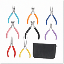 8Pcs Jewelry Pliers Tool Set with Storage Bag - Ideal for Jewelry Making, Repair - $43.55