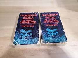 Lot Frankenstein/Dracula/Dr. Jekyll &amp; Mr. Hyde 3-in-1 W/ Stephen King 1978 Poor* - £12.61 GBP