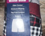 George ~ 6-Pair Men&#39;s Woven Boxers Underwear Cotton Tag Free Plaid ~ M - $20.26