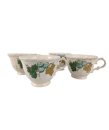 Set of 4 Vintage Metlox Vernonware VINEYARD Footed Tea Cups Grapes Leave... - $31.48 CAD