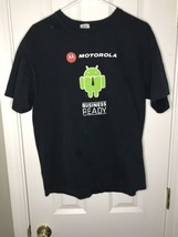 Motorola Business Ready T shirt Gildan Large Dark Blue - $7.91