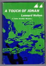 Leonard Holton A TOUCH OF JONAH First edition 1968 Father Bredder Mystery HC DJ - $22.49