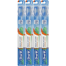 Pack of (4) New Oral-B Indicator Toothbrush Soft Head - £10.77 GBP