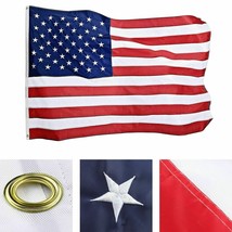 Ruffin Rough Tex 2x3 3x5 4x6 5x8 American Flag Embroidered USA Banner Flag Nylon - £6.96 GBP+