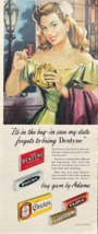 Adams Dentyne Chiclets Clove Chewing Gum In The Bag Vintage Print Ad 1948 - $16.35