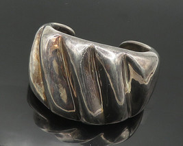 Frederic J EAN Duclous 925 Silver - Vintage Dark Tone Cuff Bracelet - BT7314 - £219.01 GBP