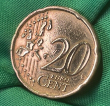2002 - Ireland/Eire - Harp Design Bon 20 Euro Cent Coin Beautiful - £28.89 GBP