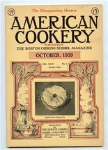 American Cookery October 1939 Boston Cooking School Prize Cookies Recipes Menus - £10.90 GBP