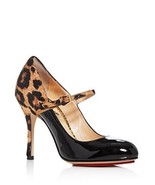 Charlotte Olympia Women&#39;s Leopard-Print Calf Hair Mary-Jane Pumps - $752.23 CAD