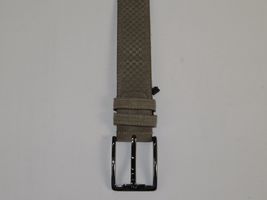 Mens Genuine Basket weave Suede Soft Leather Belt PIERO ROSSI Turkey # 1002 Gray image 2