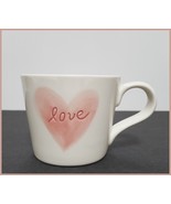 NEW RARE Pottery Barn Watercolor Heart Stoneware Mug 11 OZ - $29.99