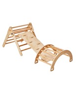 VEVOR Pikler Triangle Set, 5 in 1 Toddler Climbing Toys Indoor Playgroun... - €132,19 EUR