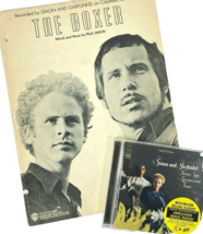 Paul Simon and Garfunkel Boxer Vtg 1969 Sheet Music + Parsley Sage CD 2001 Bonus - £22.67 GBP