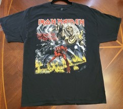 Iron Maiden The Number Of The Beast T Shirt Large Hanes ComfortSoft - £14.07 GBP