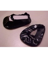 10 pair DOLL SHOES- BLACK VINYL-CHATTY CATHY or AM GIRL - £3.90 GBP