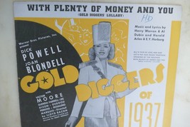 With Plenty Of Money And You 1936 by Harry Warren and Al Dubin from Gold Diggers - $13.06