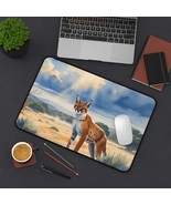Lynx Desert Landscape Desk Mat, Nature Mouse Pad, Animal Lover Gift, Wil... - $28.07 CAD
